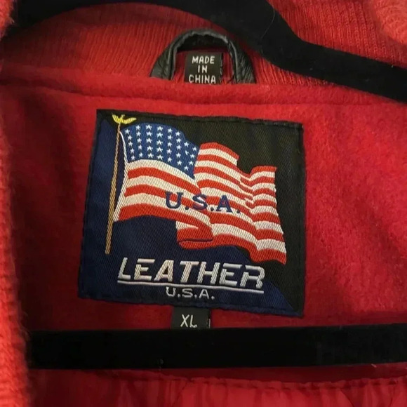 Vintage Red and Black Varsity Jacket XL – Bold & Classic! - Picture 2 of 8